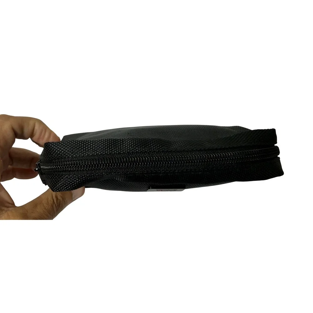 Tumi Delta Air Lines Black Ballistic Nylon Amenity Kit Travel Pouch Organizer